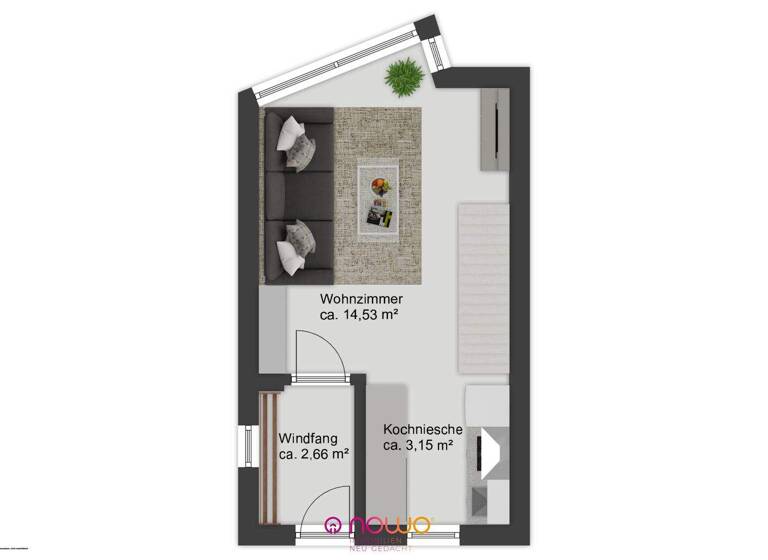 Maisonette zum Kauf 109.000 € 2,5 Zimmer 44 m² 1. Geschoss Lincolnsiedlung Braunschweig 38112