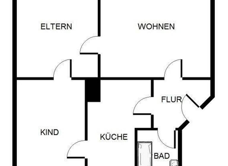 Wohnung zur Miete 851 € 3 Zimmer 63,8 m² 2. Geschoss frei ab 09.05.2026 Scherrstr. 7a Südstadt Karlsruhe 76137