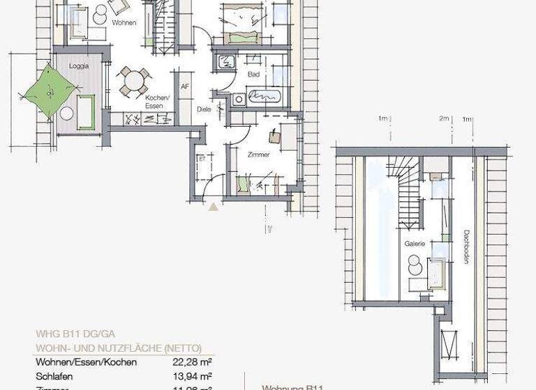 Maisonette zum Kauf - Neubau provisionsfrei 447.498 € 3 Zimmer 82,9 m² 1. Geschoss Kornburger Hauptstr. Kornburg Nürnberg 90455