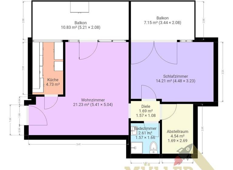 Wohnung zum Kauf 129.000 € 2 Zimmer 62 m² 2. Geschoss Lisdorf Saarlouis / Lisdorf 66740