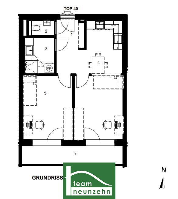 Wohnung zur Miete 539 € 3 Zimmer 49,4 m²<br/>Wohnfläche 3.<br/>Geschoss Niesenbergergasse 14-16 Gries Graz 8020