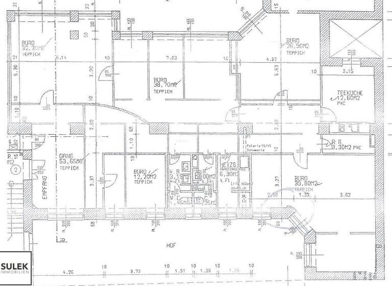 Büro zur Miete 11 € 250,2 m² Bürofläche Wien,Neubau 1070