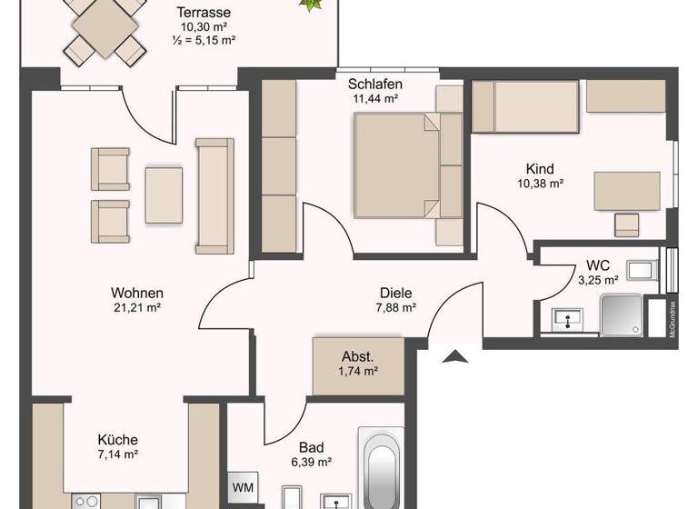 Wohnung zum Kauf 699.000 € 3 Zimmer 75 m² EG Sankt-Wendel-Straße 15 Thalk.Obersendl.-Forsten-Fürstenr.-Solln München 81379