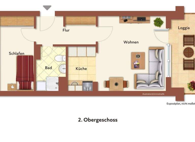 Wohnung zur Miete 559 € 2 Zimmer 43 m² Großenbaum Duisburg 47269