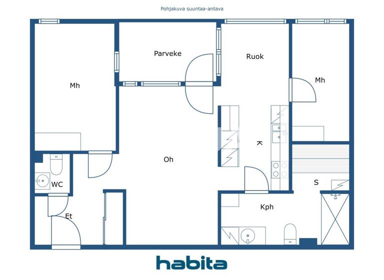 Wohnung zum Kauf 254.500 € 3 Zimmer 75 m² 2. Geschoss Ulappasaarentie 2 Helsinki 00980