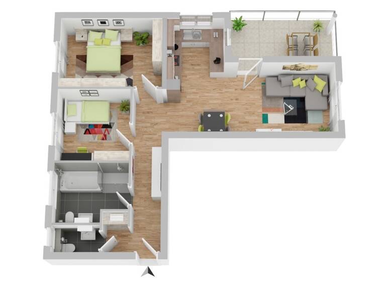 Wohnung zum Kauf 445.000 € 3 Zimmer 81 m²<br/>Wohnfläche Mössingen Mössingen 72116