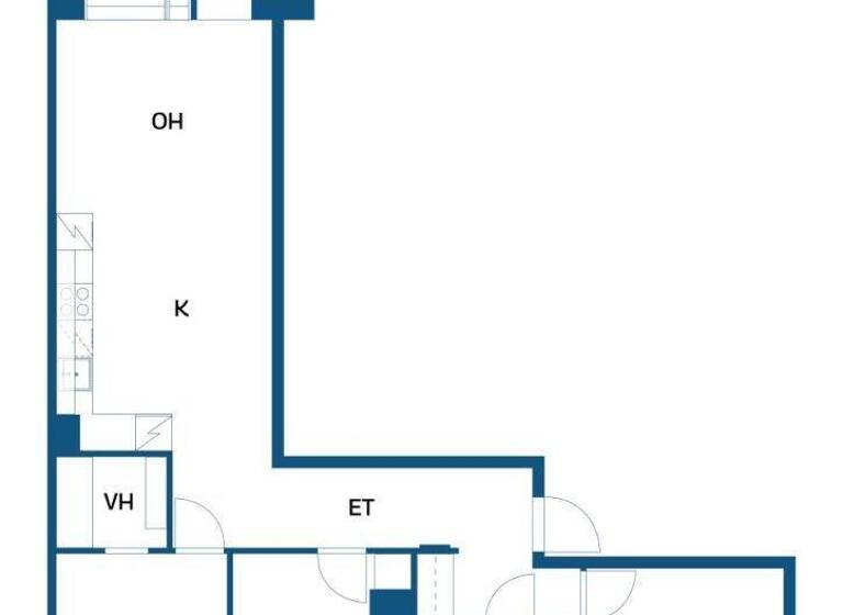 Studio zum Kauf 425.000 € 4 Zimmer 71 m² 4. Geschoss Teollisuuskatu 34 Helsinki 00520