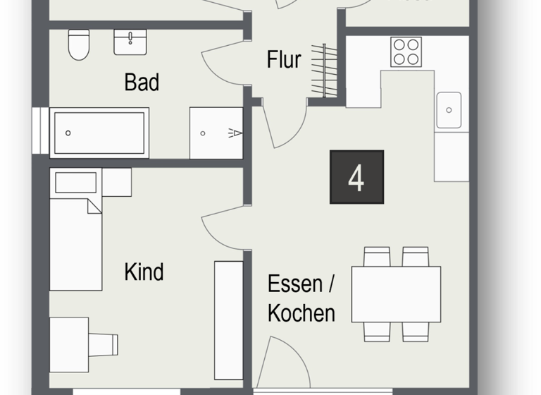 Wohnung zum Kauf provisionsfrei 419.000 € 3 Zimmer 77,1 m²<br/>Wohnfläche Gammelsdorf Gammelsdorf 85408