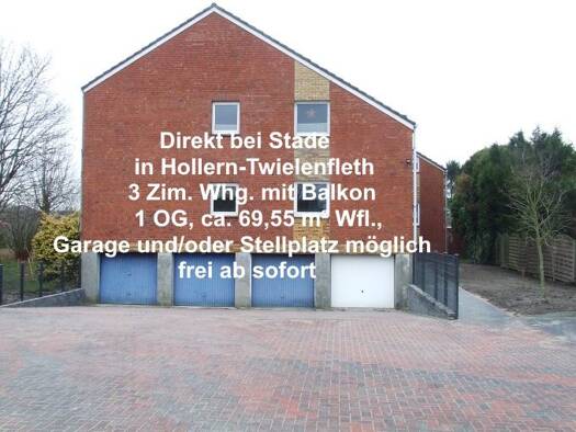 Wohnung zur Miete 610 € 3 Zimmer 69,6 m² 1. Geschoss frei ab sofort Stade 21680