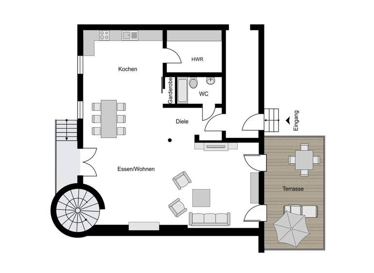 Wohnung zum Kauf 599.000 € 4,5 Zimmer 170 m² EG Herbede Witten 58456