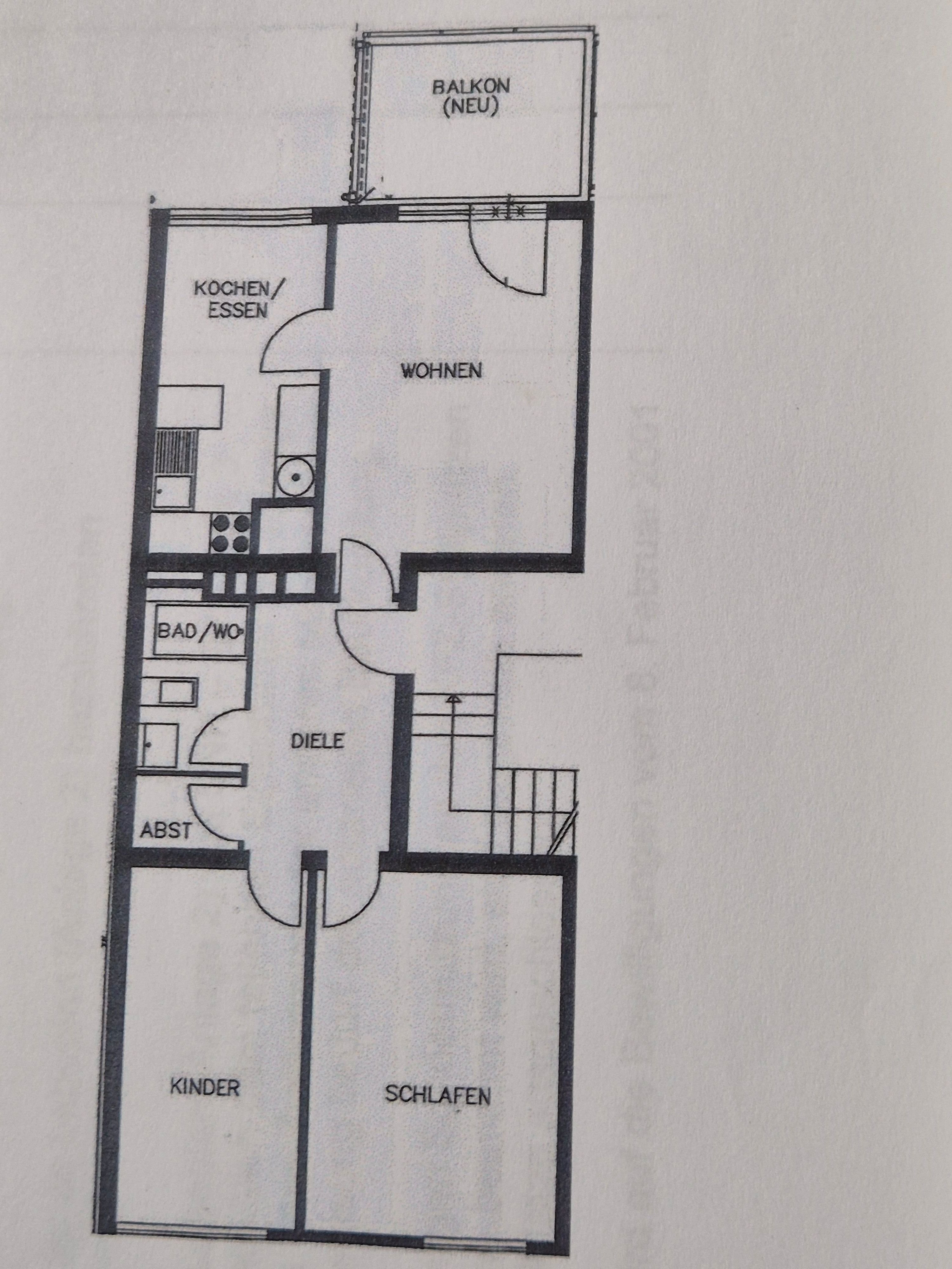 Wohnung zum Kauf provisionsfrei 128.000 € 3 Zimmer 71 m²<br/>Wohnfläche 2.<br/>Geschoss Lambarenestr. 93 Buchholz Duisburg 47249