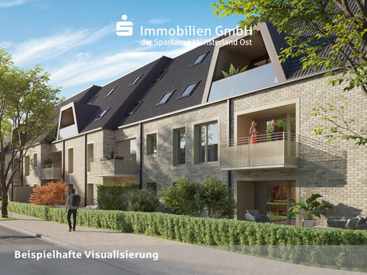 Wohnung zum Kauf - Erstbezug provisionsfrei 490.000 € 2 Zimmer 61 m² EG Mauritz Mitte-Nordost 48145