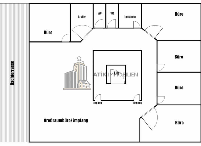 Bürofläche zur Miete provisionsfrei 2.595 € 195 m² Bürofläche Neckarau Mannheim / Neckarau 68199