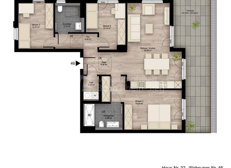 Penthouse zum Kauf - Erstbezug provisionsfrei 699.900 € 4 Zimmer 116,4 m² Elisabeth-Habeth-Weg 24-32 Witterschlick Alfter 53347