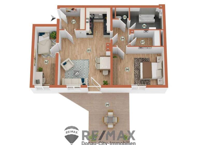 Wohnung zum Kauf 159.000 € 3 Zimmer 73 m² 1. Geschoss Großmugl 2002