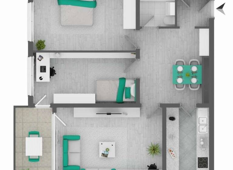 Wohnung zum Kauf 247.000 € 3 Zimmer 72,2 m² 4. Geschoss Grenzstraße 25 Rielasingen Rielasingen-Worblingen 78239