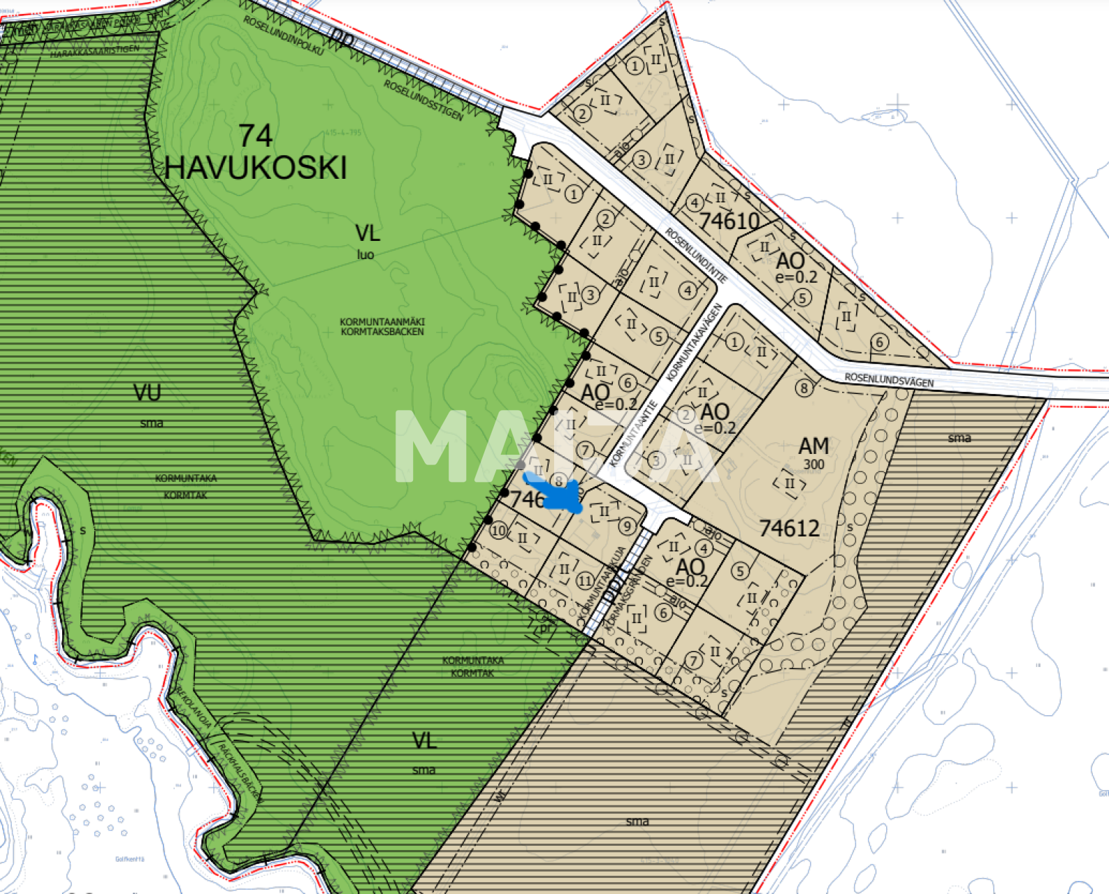 Grundstück zum Kauf 160.000 € 884 m²<br/>Grundstück Vantaa 01360