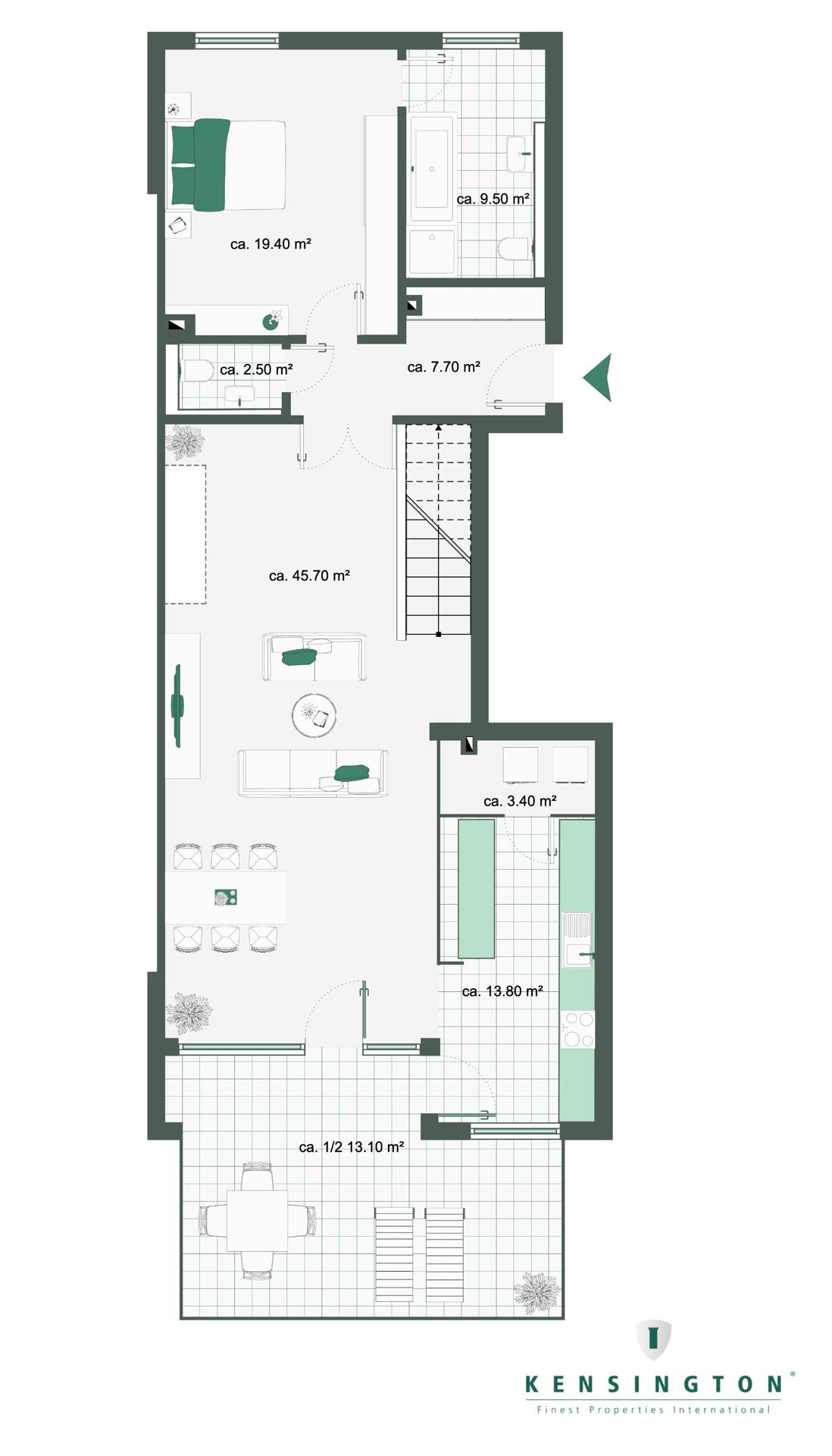 Maisonette zum Kauf 4,5 Zimmer 170,6 m²<br/>Wohnfläche EG<br/>Geschoss Nienstedten Hamburg 22609