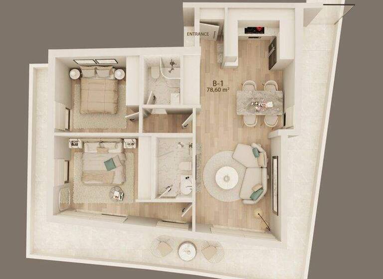 Studio zum Kauf 450.000 € 3 Zimmer 79 m² 2. Geschoss Athen