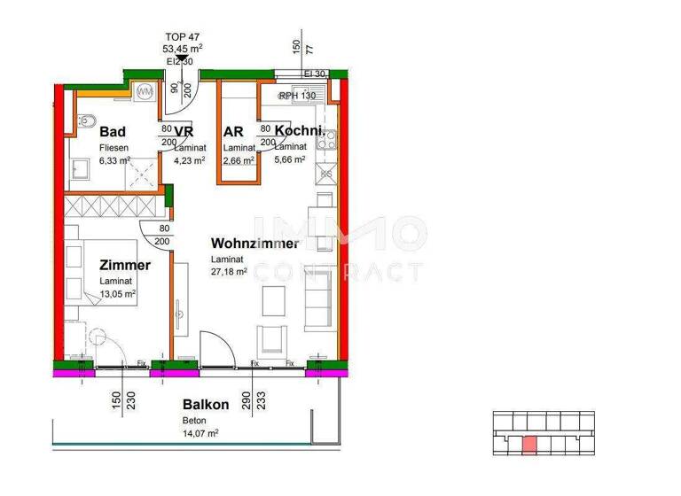 Wohnung zum Kauf - Erstbezug provisionsfrei 197.042 € 2 Zimmer Krems an der Donau 3500