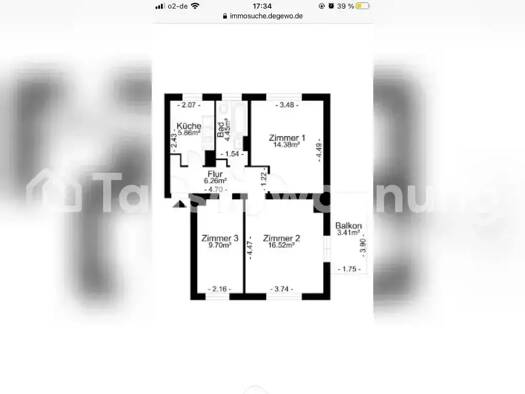 Wohnung zur Miete Tauschwohnung 600 € 2,5 Zimmer 60,6 m² Müggelheim Berlin 12557