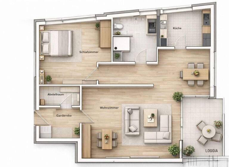 Wohnung zur Miete 710 € 2 Zimmer 73 m² Lingen 49808