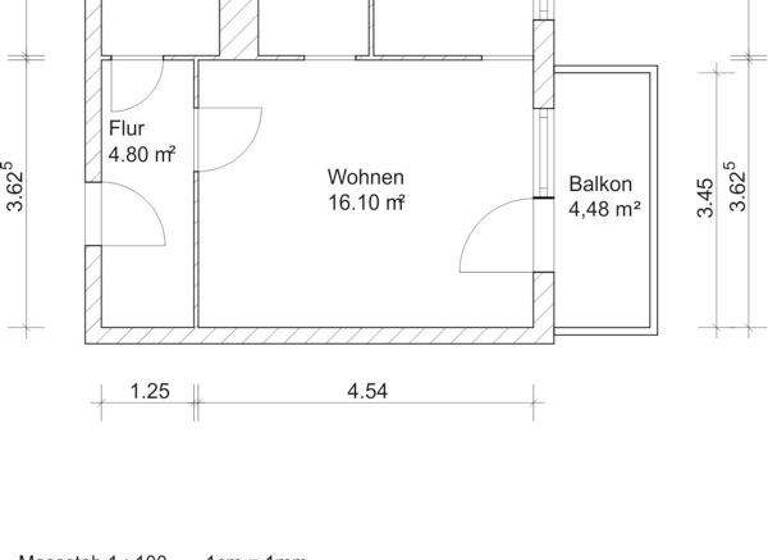 Studio zur Miete 200 € 1 Zimmer 34,8 m² 4. Geschoss frei ab 01.04.2026 Schleizer Str. 22 Lusan Gera 07549