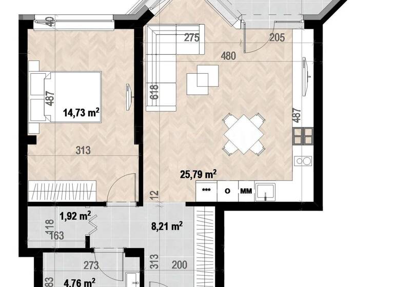 Studio zum Kauf 203.000 € 2 Zimmer 79,7 m² Sofia
