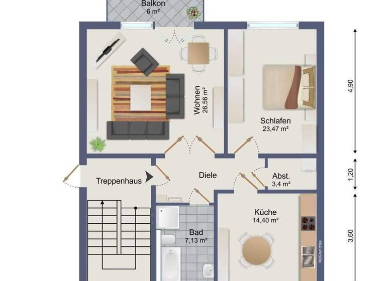 Wohnung zum Kauf 168.900 € 2 Zimmer 75 m² 1. Geschoss Röhrsdorf 09247