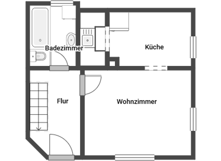 Doppelhaushälfte zum Kauf 108.000 € 3 Zimmer 65 m² 130 m² Grundstück Landau Landau an der Isar 94405