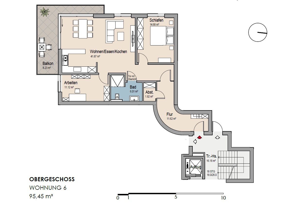 Wohnung zur Miete 1.140 € 3 Zimmer 95,6 m²<br/>Wohnfläche 1.<br/>Geschoss Elser Kirchstraße 8 Elsen Paderborn 33106