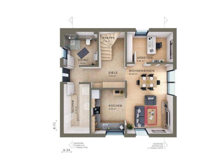 Einfamilienhaus zum Kauf - Erstbezug provisionsfrei 454.000 € 5 Zimmer 136 m² 446 m² Grundstück Hofstetten Hitzhofen 85122