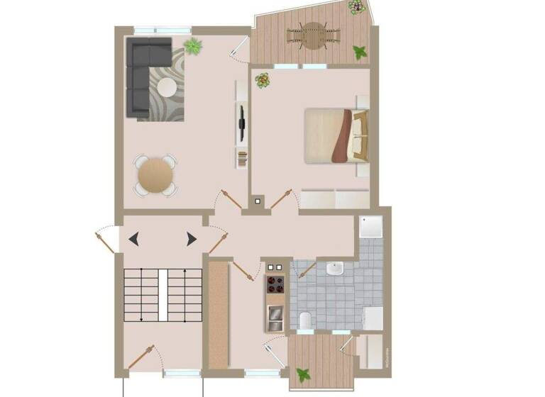 Wohnung zum Kauf 269.000 € 2 Zimmer 55 m² EG Seezungenweg 12 Mönchfeld Stuttgart 70378