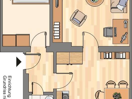 Wohnung zur Miete 369 € 2 Zimmer 43,9 m² 1. Geschoss frei ab 25.09.2026 Angelikastr. 4 Hofstede Mitte 44809