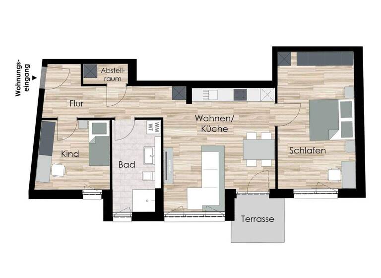 Wohnung zum Kauf - Erstbezug provisionsfrei 269.000 € 3 Zimmer 78 m² EG frei ab sofort Goethestraße 11 Ohrdruf 99885