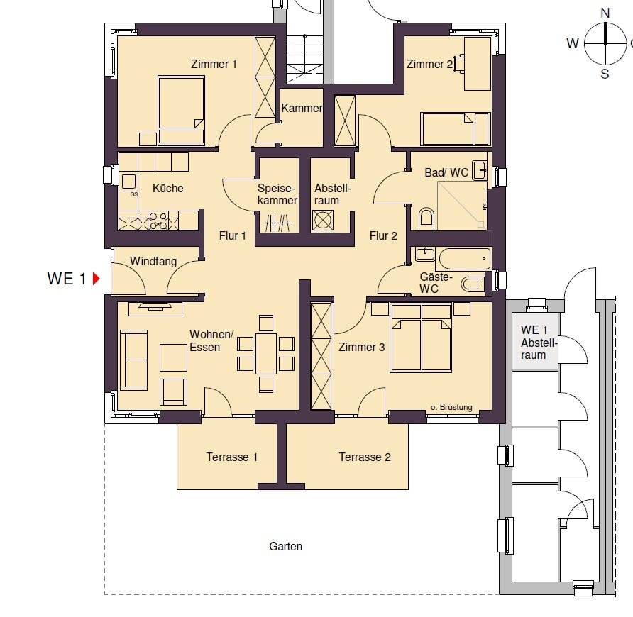 Wohnung zur Miete 1.990 € 4 Zimmer 114 m²<br/>Wohnfläche EG<br/>Geschoss Rahnsdorf Berlin 12589