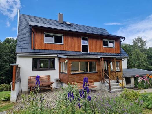Einfamilienhaus zum Kauf 320.000 € 5 Zimmer 158 m² 13.010 m² Grundstück Alte Dorfstraße 10 Zethau Mulda/Sa. 09619