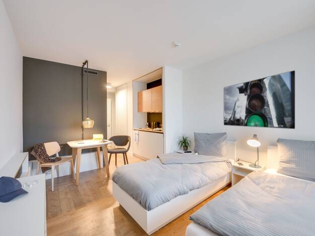 Studio zur Miete Wohnen auf Zeit 2.070 € 1 Zimmer 25 m² frei ab sofort Karlshorst Berlin 10318