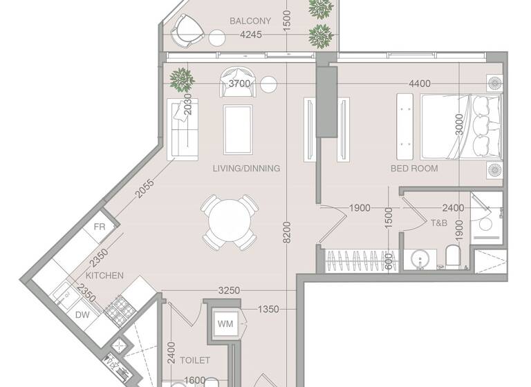 Wohnung zum Kauf provisionsfrei 272.448 € 2 Zimmer 71 m² Dubai 00000