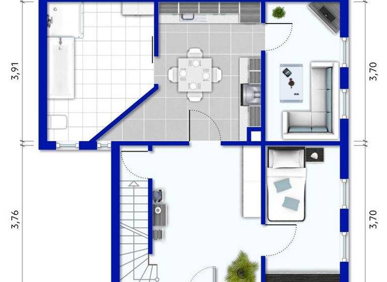 Doppelhaushälfte zum Kauf 97.000 € 6 Zimmer 85 m² 963 m² Grundstück Niedersachswerfen Harztor-Niedersachswerfen 99768