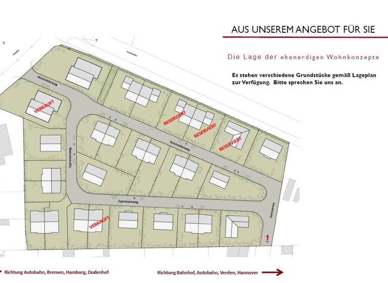 Haus zum Kauf - Erstbezug provisionsfrei 433.700 € 3 Zimmer 100 m² 530 m² Grundstück Wacholderweg Daverden Langwedel 27299