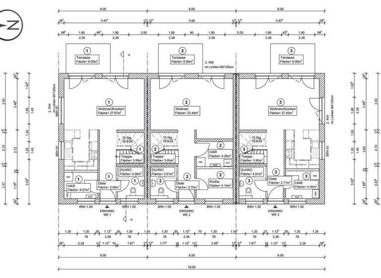 Reihenmittelhaus zum Kauf - Erstbezug 697.365 € 4 Zimmer 126 m² 354 m² Grundstück Falkensee 14612