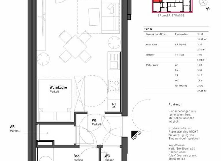 Studio zum Kauf - Erstbezug 263.744 € 1 Zimmer 37,2 m² EG Wien 1230