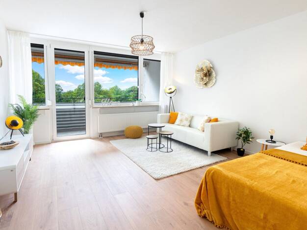 Studio zum Kauf provisionsfrei 170.000 € 1 Zimmer 36 m² 2. Geschoss Herrenbach Augsburg 86161