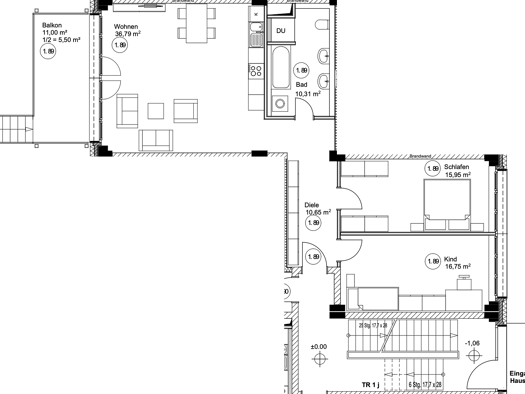 Studio zur Miete 1.113 € 3 Zimmer 96 m² EG frei ab 01.03.2026 Bernau Bernau bei Berlin 16321