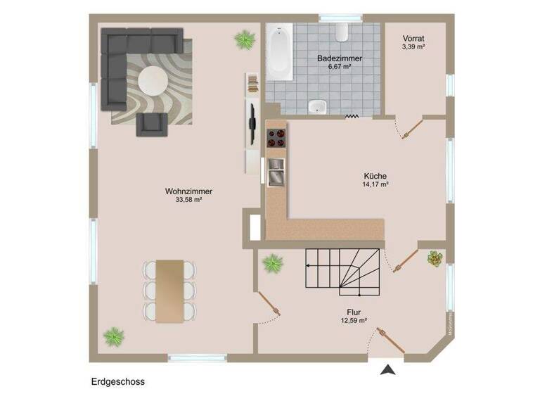 Einfamilienhaus zum Kauf 180.000 € 7 Zimmer 136 m² 1.259 m² Grundstück Hohburg 04808