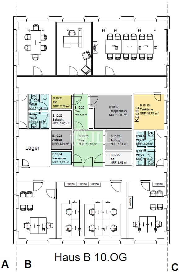 Bürofläche zur Miete provisionsfrei 16,50 € 1.524 m²<br/>Bürofläche ab 257 m²<br/>Teilbarkeit Schlossgebiet (L5 - L15) Mannheim 68161