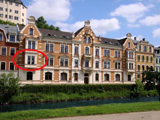 Wohnung zur Miete 378 € 2 Zimmer 50,3 m² 1. Geschoss Elstersteig 8 Greiz 07973