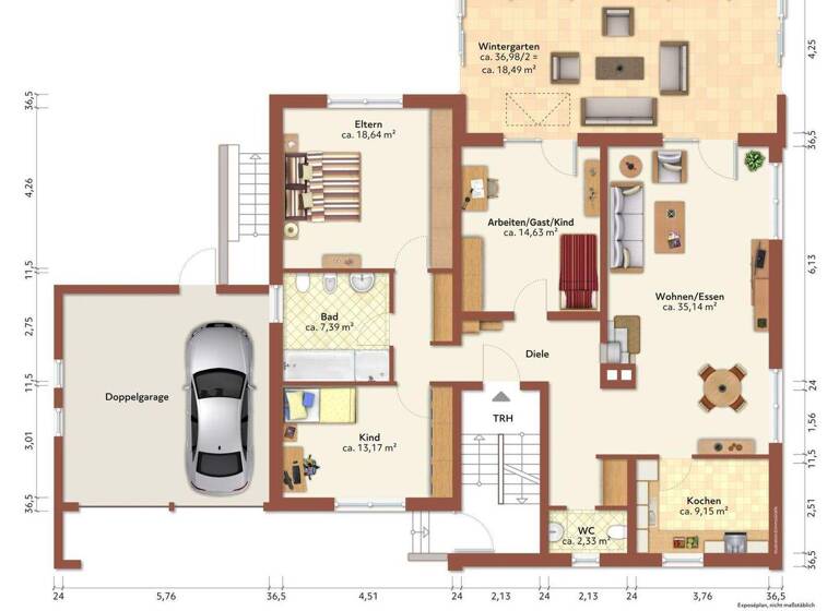Einfamilienhaus zum Kauf 449.000 € 7 Zimmer 237 m² 890 m² Grundstück Tann 84367