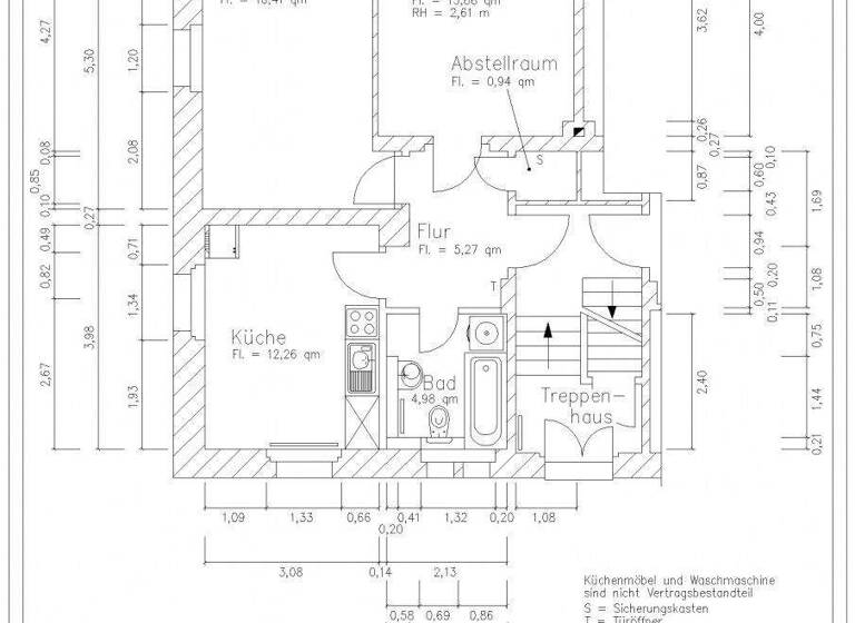 Wohnung zur Miete 306 € 2 Zimmer 53,7 m² EG Eichendorffstr. 11 Ebersdorf Chemnitz 09131